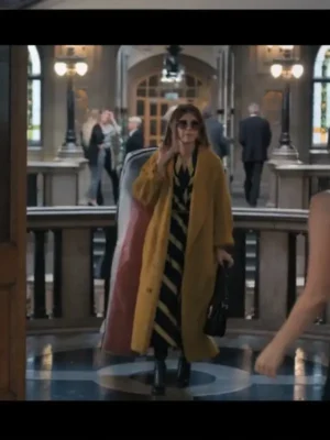 Marisa Tomei Upgraded 2024 Yellow Long Coat