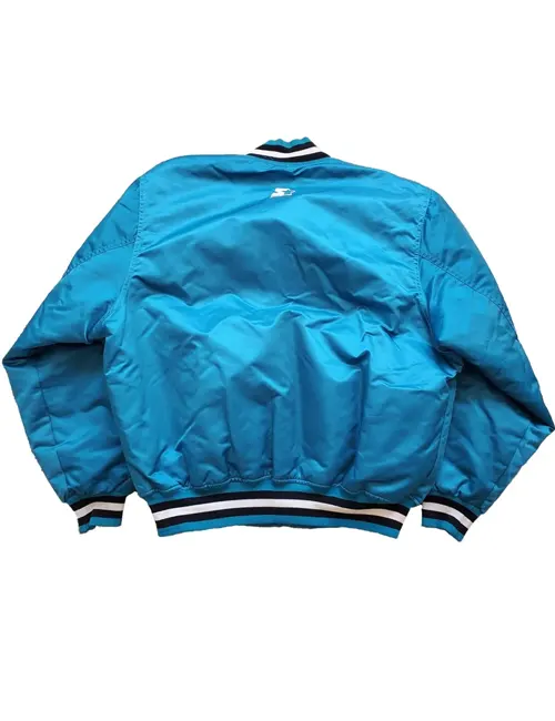 90’s San Jose Sharks Blue Satin Varsity Jacket