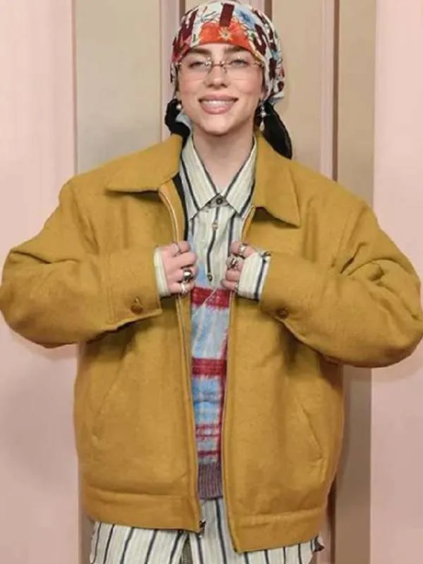 96th Oscars Awards Billie Eilish Yellow Jacket