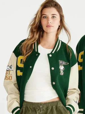 Aéropostale Snoopy Varsity Jacket