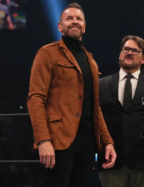 Aew Dynamite Christian Cage Brown Blazer