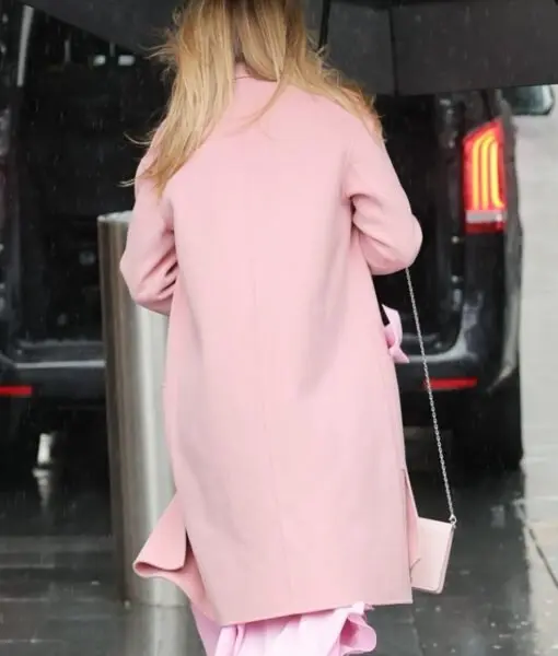 Amanda Holden Wool Pink Coat