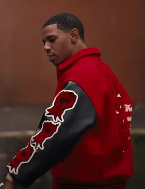 A Boogie Wit Da Hoodie Did Me Wrong Red Varsity Jacket