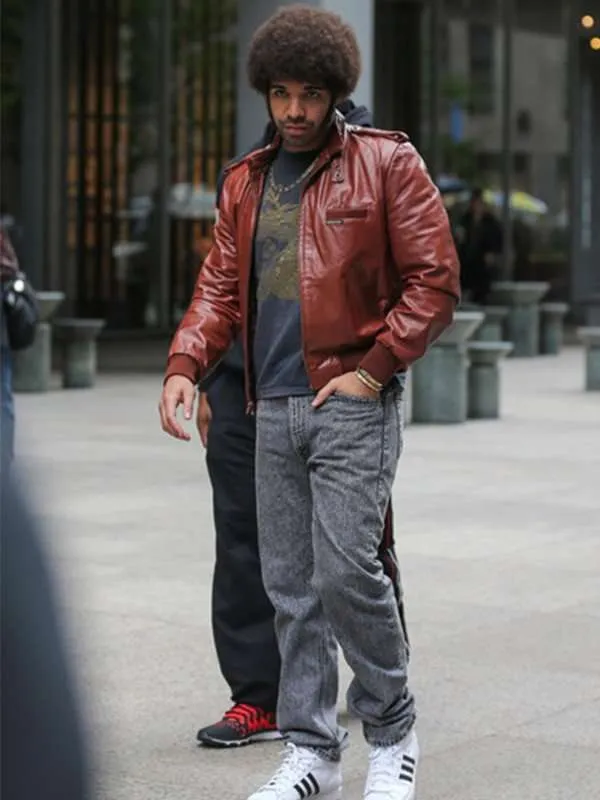 Anchorman 2 Aubrey Graham Leather Jacket