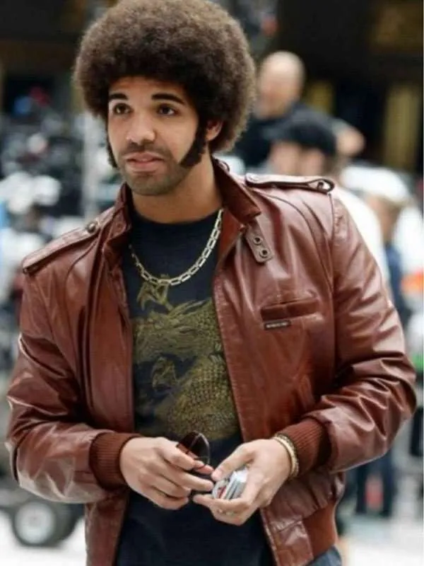 Anchorman 2 Aubrey Graham Leather Jacket