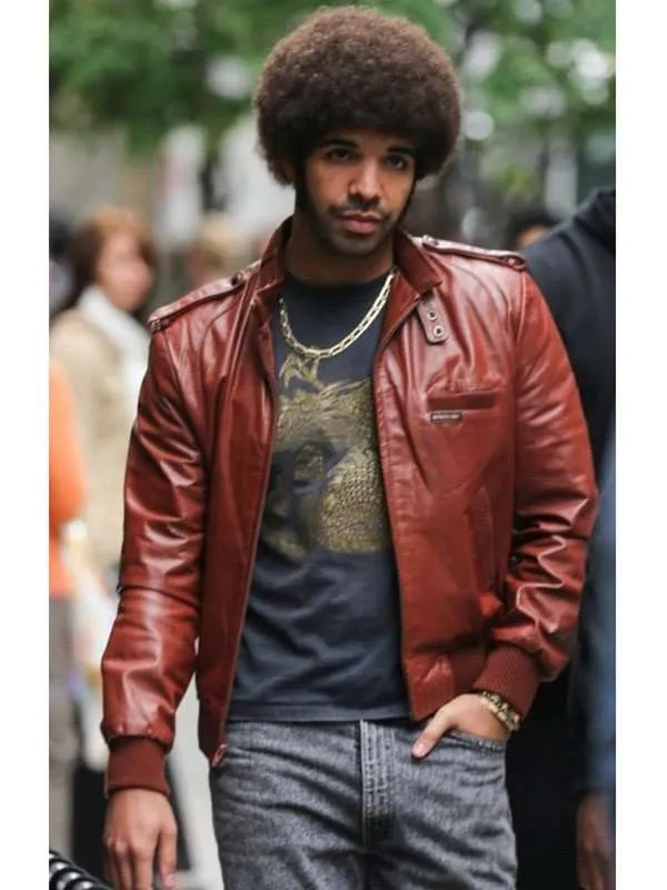 Anchorman 2 Aubrey Graham Leather Jacket