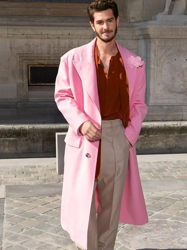 Andrew Garfield Pink Coat