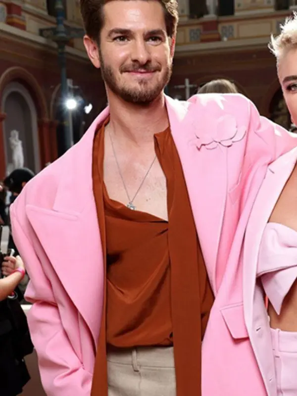 Andrew Garfield Pink Coat