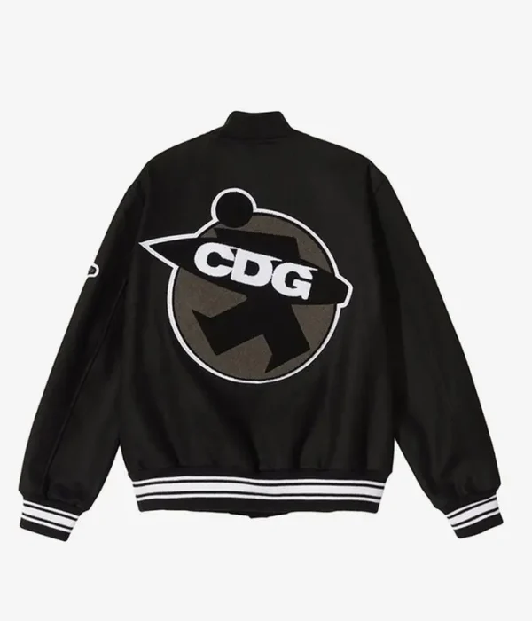 Stussy Cdg Asap Rocky Black Varsity Jacket