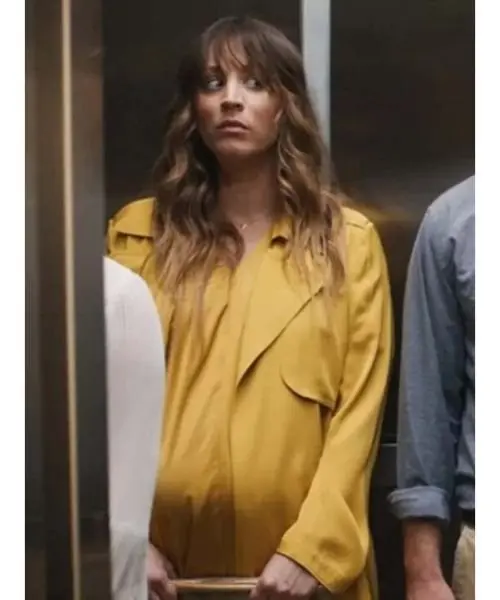 Based On A True Story 2023 Kaley Cuoco Yellow Coat