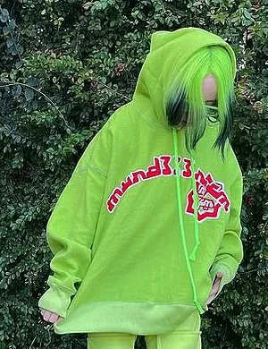 Billie Eilish Green Hoodie