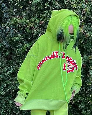 Billie Eilish Green Hoodie