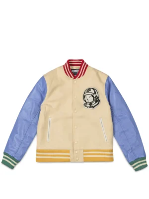 Billionaire Boys Club Beige And Blue Letterman Jacket