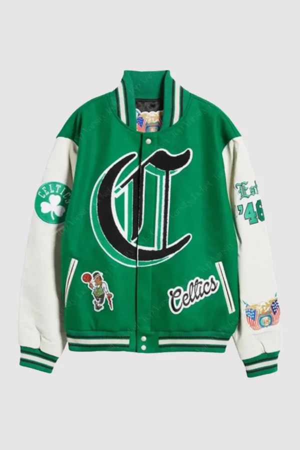 Boston Celtics Block Letter Varsity Jacket