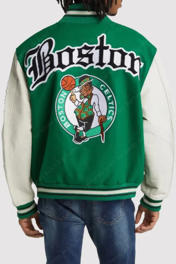 Boston Celtics Block Letter Varsity Jacket