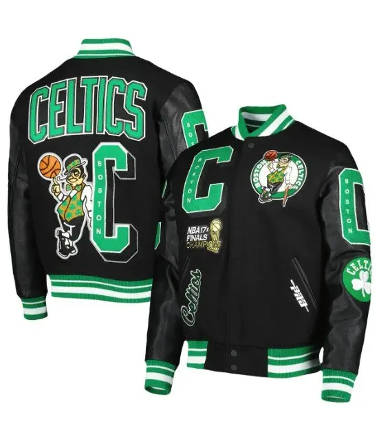 Boston Celtics Black Championship Jacket