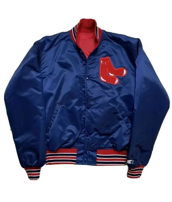 Boston Red Sox Vintage 80’s Blue Satin Jacket