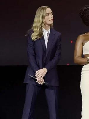 The Marvels 2023 Brie Larson Black Blazer