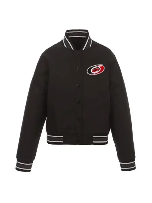 Carolina Hurricanes Black Varsity Jacket