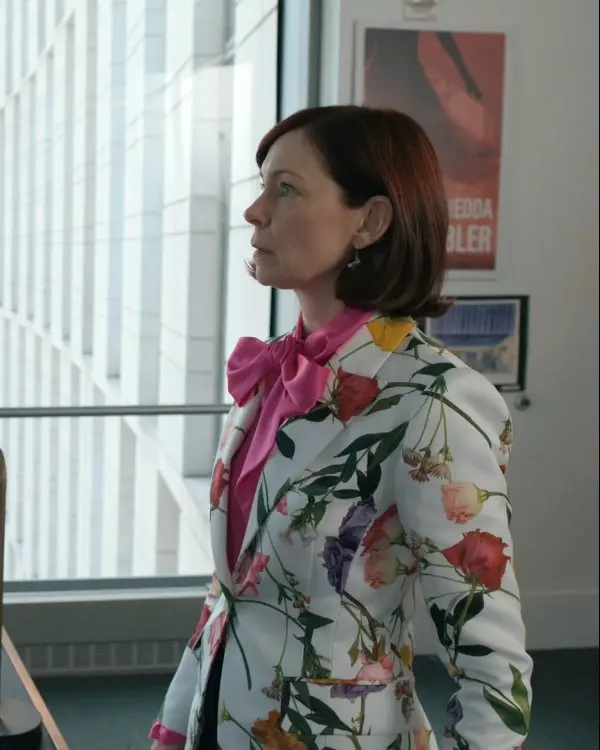 Elsbeth 2024 Carrie Preston Floral White Blazer