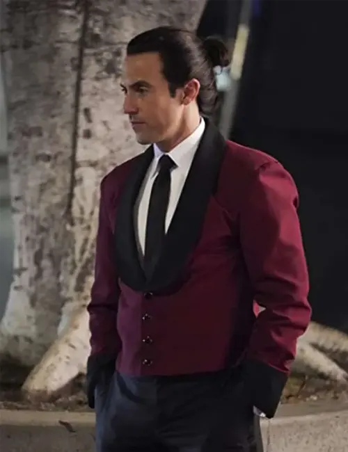 The Company You Keep S01 Milo Ventimiglia Maroon Blazer