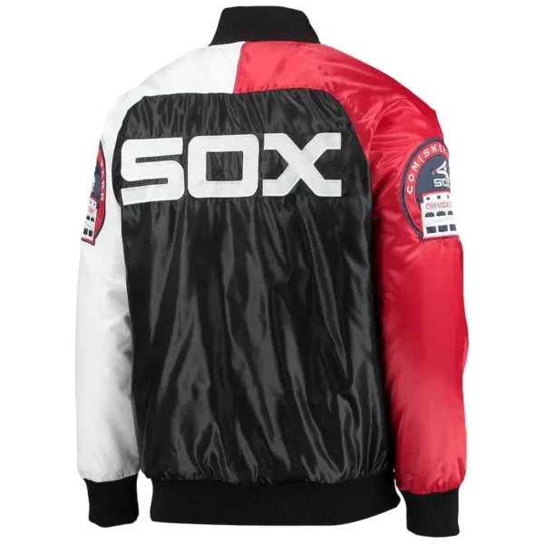 Chicago White Sox Starter Tri-color Satin Full-snap Varsity Jacket