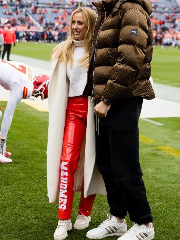 AFC Championship Brittany Mahomes White Coat