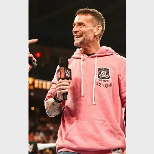 Bret Hart Pink Hoodie