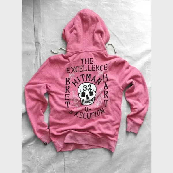 Bret Hart Pink Hoodie