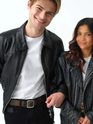 Cole Walter My Life with the Walter Boys S02 Black Leather Jacket