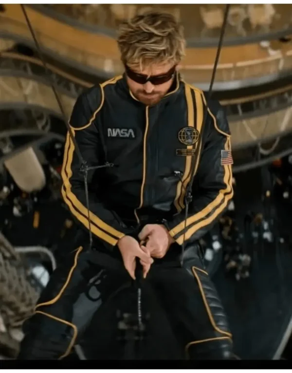 The Fall Guy 2024 Ryan Gosling NASA Leather Tracksuit