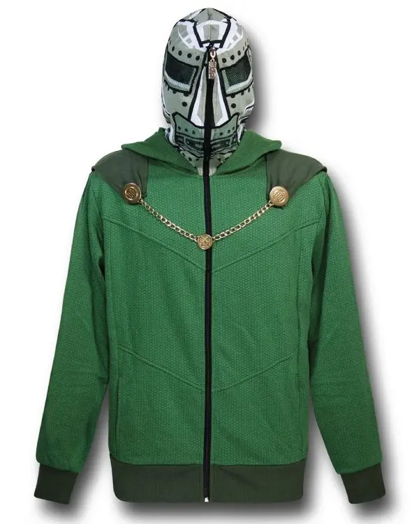 Doctor Doom Masked Costume Hoodie