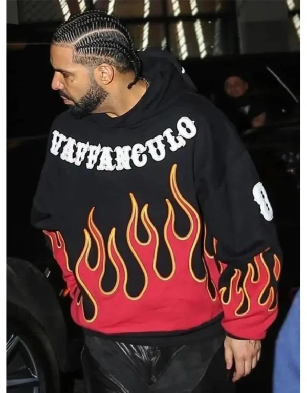 Drake Vaffanculo Flame Hoodie