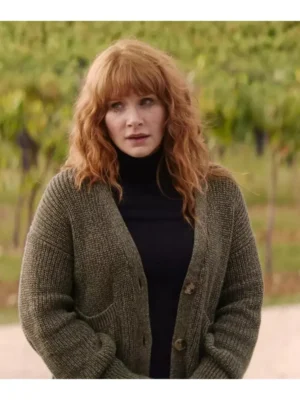 Argylle 2024 Bryce Dallas Howard Green Cardigan