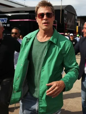 F1 2025 Brad Pitt Green Jacket