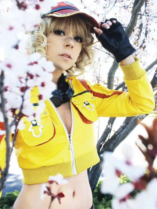 Final Fantasy XV Cindy Aurum Yellow Leather Jacket