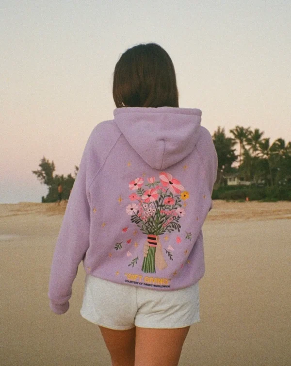 Gift Giving Oversized Lux Hoodie in Lavender