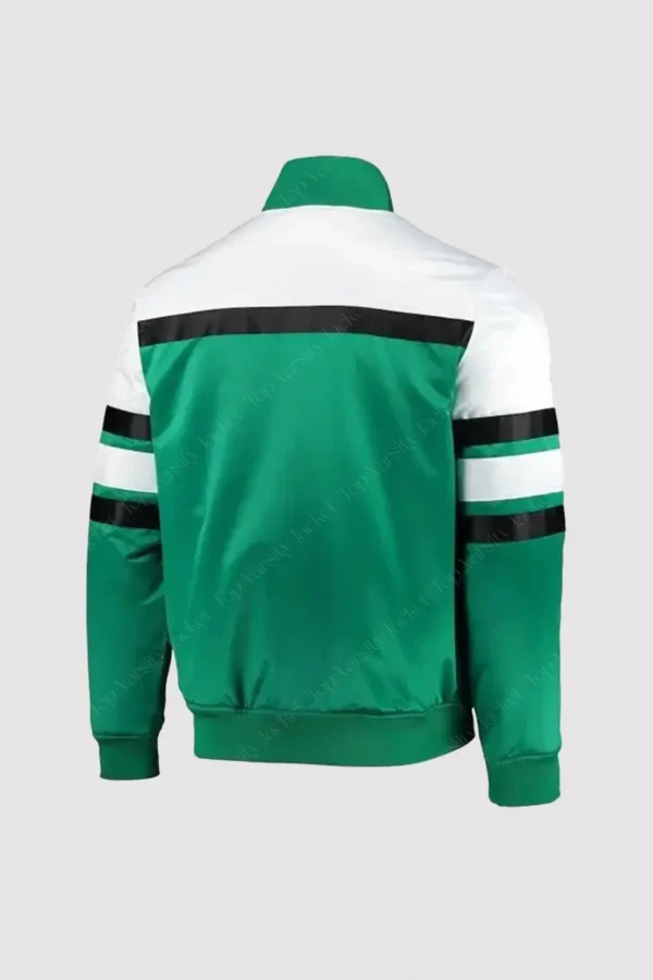 Hardwood Classics Boston Celtics Green White Varsity Jacket