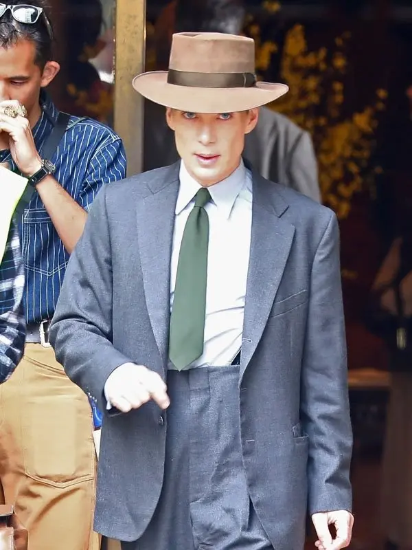 Cillian Murphy Oppenheimer 2023 Grey Suit