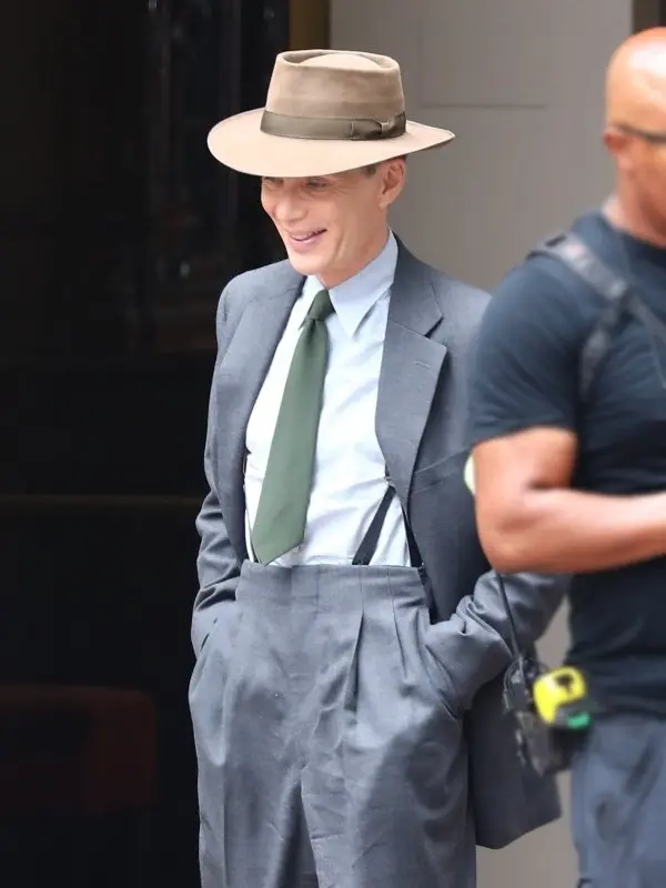 Cillian Murphy Oppenheimer 2023 Grey Suit