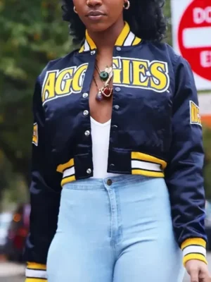 Jerold North Carolina A and T State University Navy Varsity Jacket