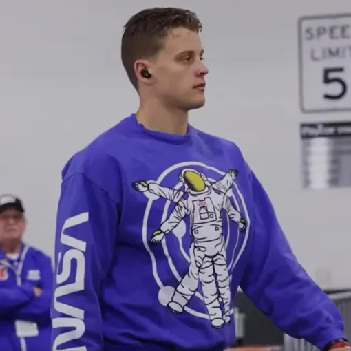 Joe Burrow Blue Nasa Sweatshirt