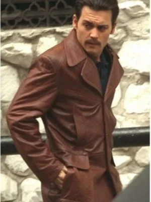 Johnny Depp Donnie Brasco Leather Coat