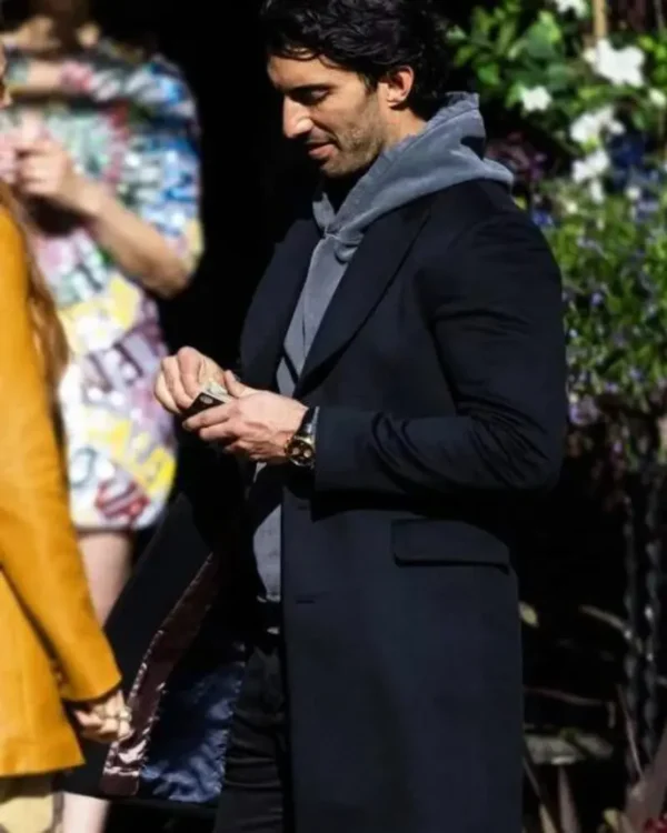 It Ends With Us 2024 Justin Baldoni Black Coat