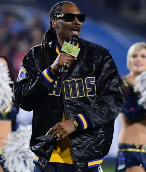 Snoop Dogg Black Bomber Jacket