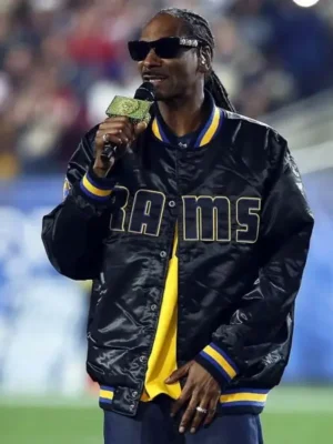 Snoop Dogg Black Bomber Jacket