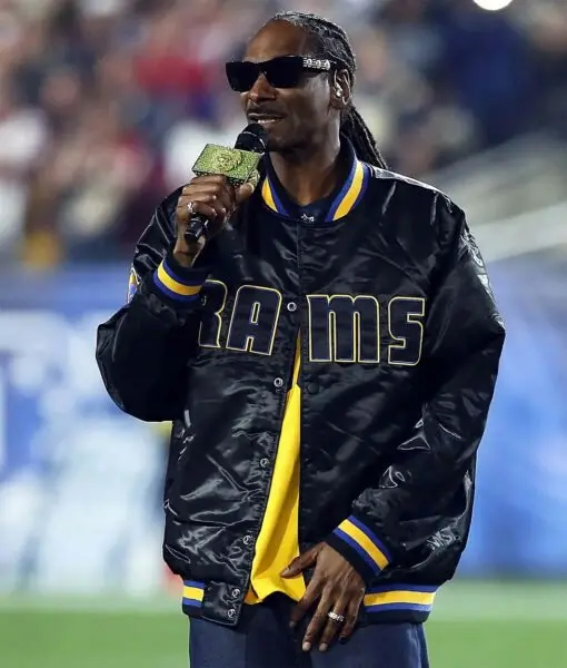 Snoop Dogg Black Bomber Jacket