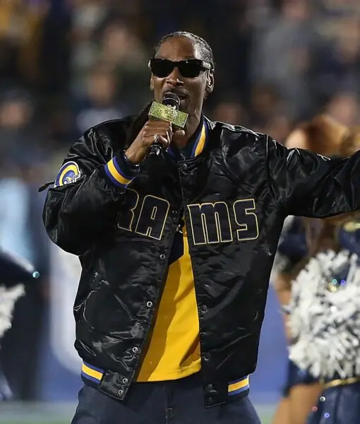 Snoop Dogg Black Bomber Jacket