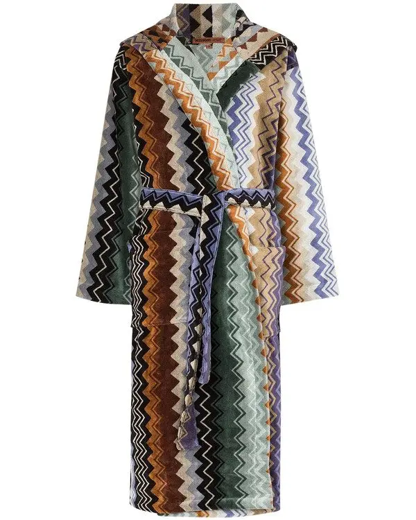 Emily In Paris S04 Bruno Gouery Printed Hooded Robe