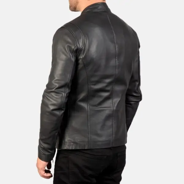 Men’s Ionic Black Leather Jacket